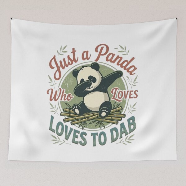 Item preview, Just A Panda Who Loves To Dab Retro Vintage Bamboo Aesthetic designed and sold by Wear Sculpt.