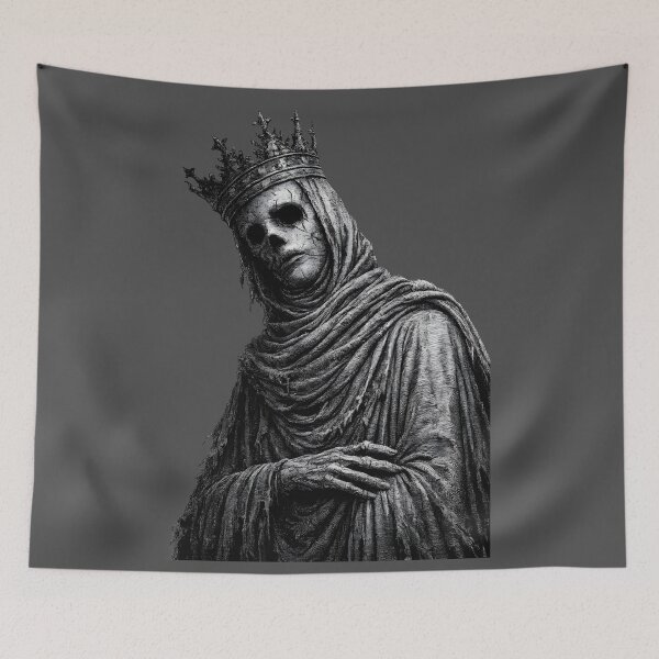 Item preview, The King With No Face – Dark Gothic Horror Medieval King Art designed and sold by Mavriboy.