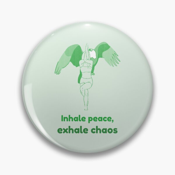 Item preview, Eagle Yoga Pose Garudasana – Inhale Peace Exhale Chaos Meditation Yoga Design designed and sold by WellspringXflow.