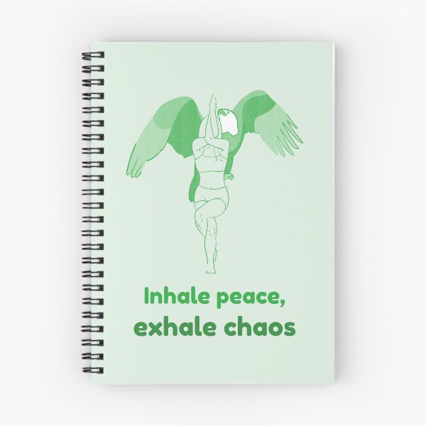 Item preview, Postura de yoga del águila Garudasana – Inhala paz, exhala caos. Diseño de yoga para meditación. designed and sold by WellspringXflow.