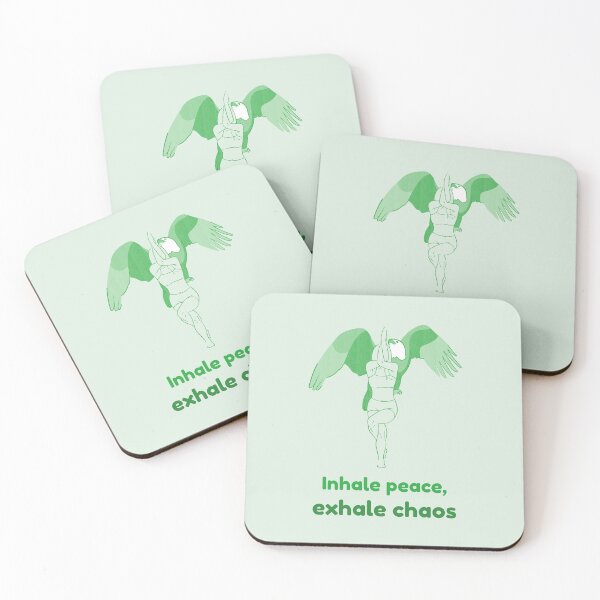 Item preview, Eagle Yoga Pose Garudasana – Inhale Peace Exhale Chaos Meditation Yoga Design designed and sold by WellspringXflow.
