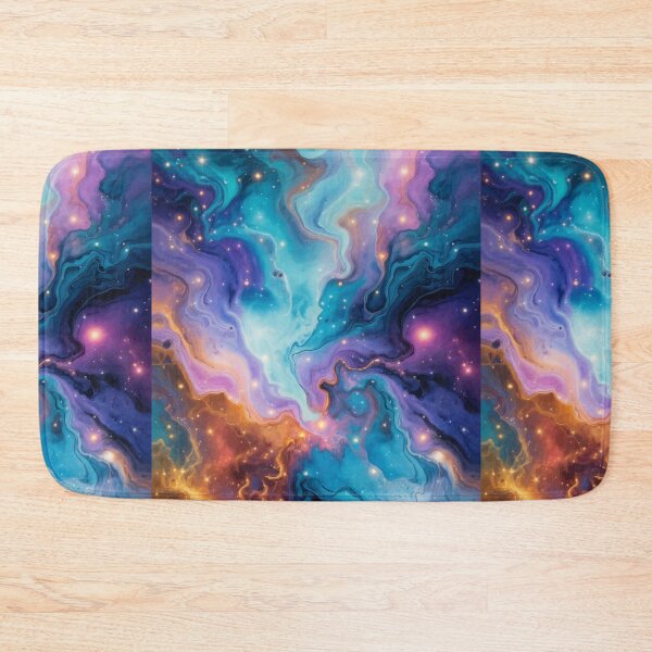 Item preview, Cosmic Nebula Abstract – Colorful Galaxy Marble Art designed and sold by RidaSalArt.
