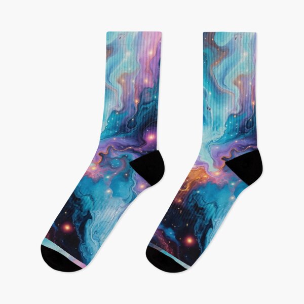Item preview, Cosmic Nebula Abstract – Colorful Galaxy Marble Art designed and sold by RidaSalArt.
