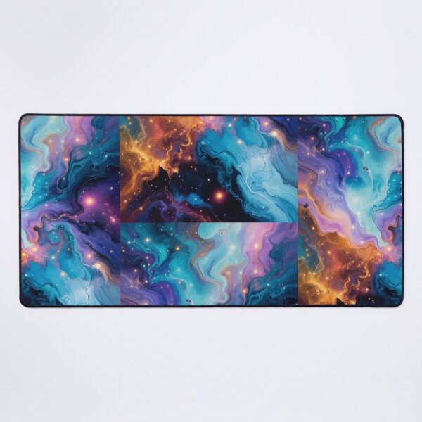Item preview, Cosmic Nebula Abstract – Colorful Galaxy Marble Art designed and sold by RidaSalArt.