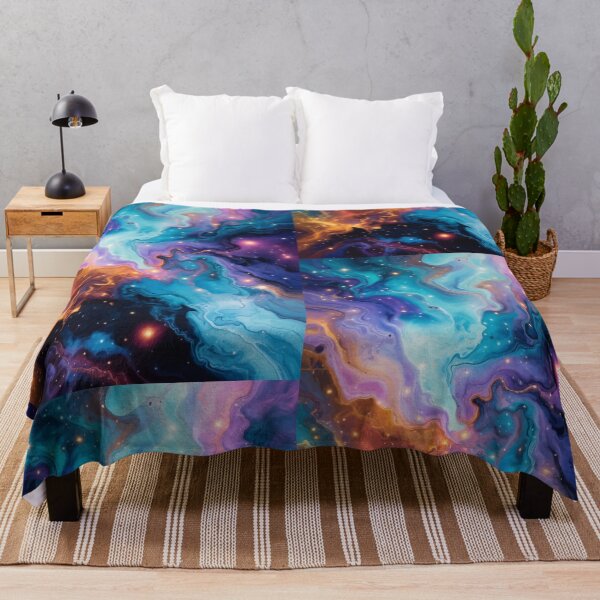 Item preview, Cosmic Nebula Abstract – Colorful Galaxy Marble Art designed and sold by RidaSalArt.