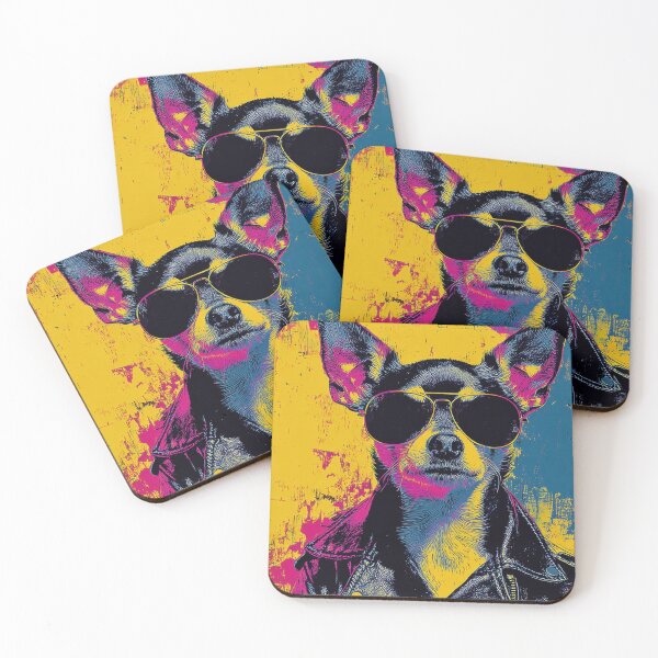 Item preview, Chill dog in shades, leather jacket designed and sold by anytka.