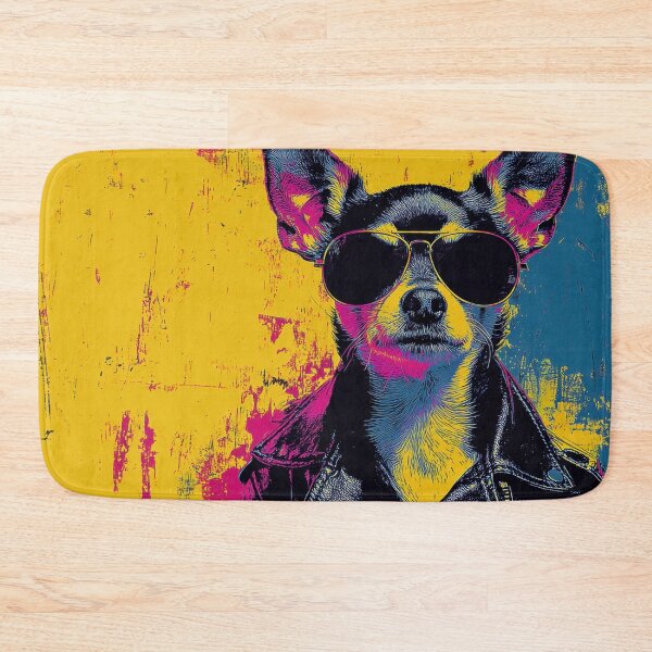 Item preview, Chill dog in shades, leather jacket designed and sold by anytka.