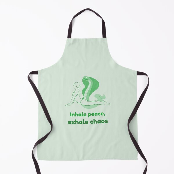 Item preview, Cobra Yoga Pose Bhujangasana – Inhale Peace Exhale Chaos Mindfulness Yoga Design designed and sold by WellspringXflow.