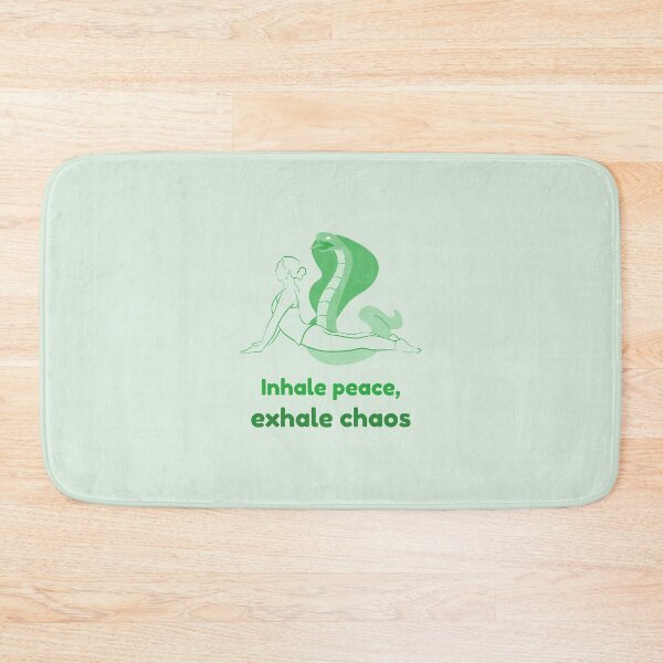 Item preview, Cobra Yoga Pose Bhujangasana – Inhale Peace Exhale Chaos Mindfulness Yoga Design designed and sold by WellspringXflow.
