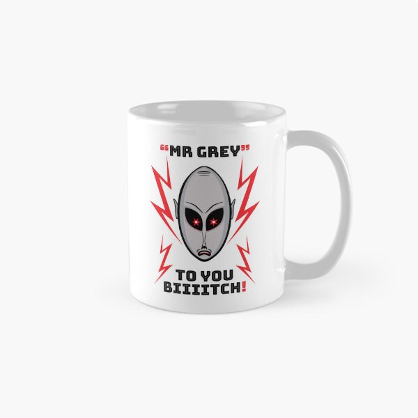Item preview, Mr Grey To You Bitch – Funny Alien Retro Poster Art Print designed and sold by Fabulosa Designs.