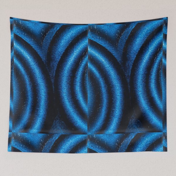 Item preview, Electric Blue Organic Texture Abstract Pattern designed and sold by RidaSalArt.