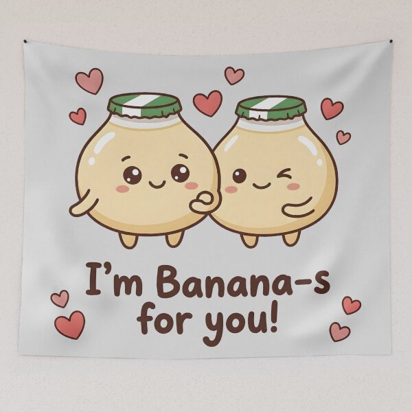 Item preview, I Love You Cute Korean Banana Milk Greeting  designed and sold by HowToCanadian.