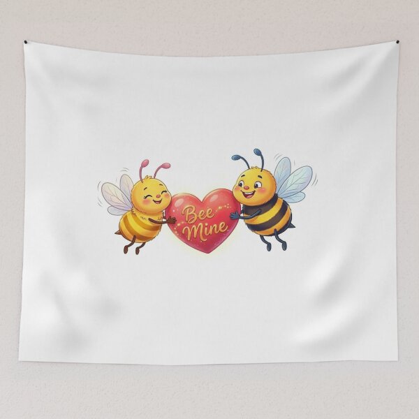 Item preview, Cute "Bee Mine" Valentine's Day Bees   designed and sold by HALYNA070824.