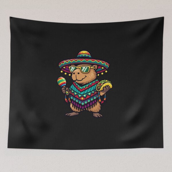 Item preview, Capybara Fiesta Mexican Cinco De Mayo Taco Sombrero designed and sold by GrumpySableye.