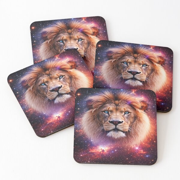 Item preview, Majestic Cosmic Lion - Nebula Galaxy Wildlife Art designed and sold by Prestige Parlor.