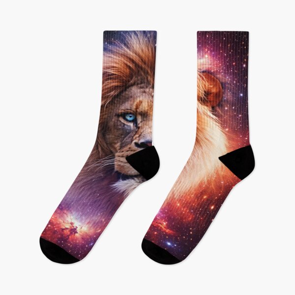 Item preview, Majestic Cosmic Lion - Nebula Galaxy Wildlife Art designed and sold by Prestige Parlor.