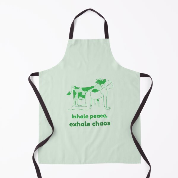 Item preview, Cow Yoga Pose Bitilasana – Inhale Peace Exhale Chaos Mindful Breathing Yoga Design designed and sold by WellspringXflow.