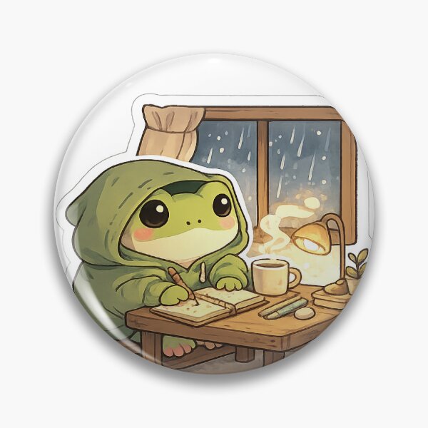 Item preview, Frog Studying in the Rain designed and sold by bigoh14.
