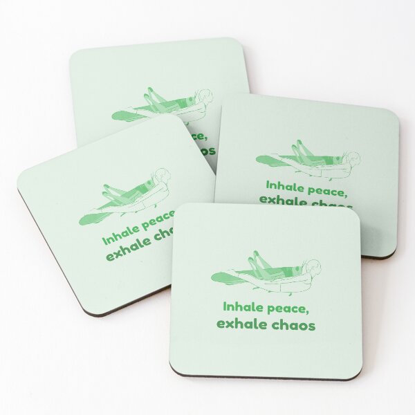 Item preview, Grasshopper Yoga Pose Parsva Bhuja Dandasana – Inhale Peace Exhale Chaos Mindful Yoga Design designed and sold by WellspringXflow.