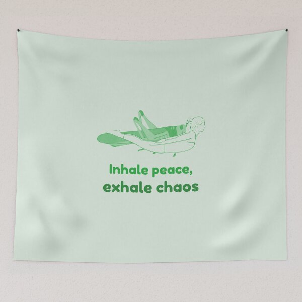 Item preview, Grasshopper Yoga Pose Parsva Bhuja Dandasana – Inhale Peace Exhale Chaos Mindful Yoga Design designed and sold by WellspringXflow.