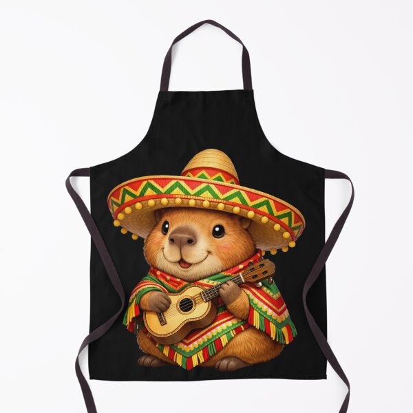 Item preview, Mexican Capybara Sombrero Guitar Cinco De Mayo Fiesta designed and sold by GrumpySableye.