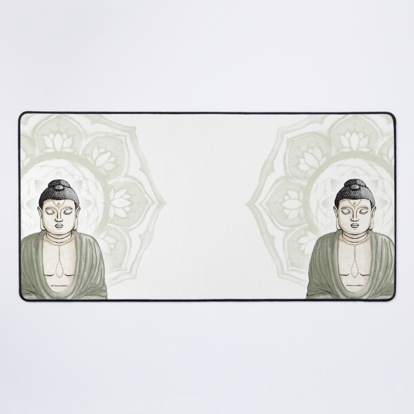 Item preview, Buddha Padma Watercolor - Fawn Coal Fawn - Tea Halo designed and sold by Irene Estelle.
