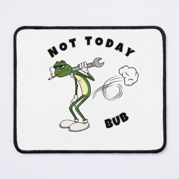 Item preview, Vintage 1930s Cartoon Frog-Not Today Bub designed and sold by KateOlimpiaArt.
