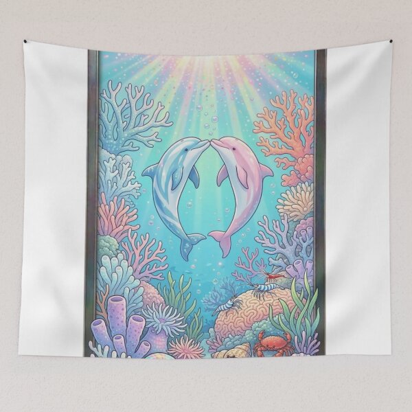 Item preview, Dolphin couple designed and sold by PP&RAINBOW SHOP.