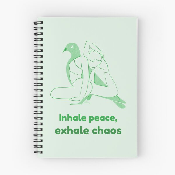 Item preview, Dove Yoga Pose Kapotasana – Inhale Peace Exhale Chaos Mindful Breathing Yoga Design designed and sold by WellspringXflow.