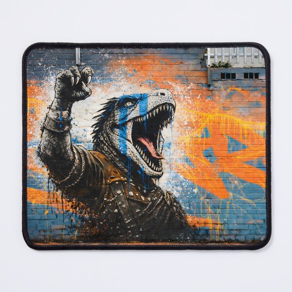 Item preview, Scottish Freedom Dinosaur Graffiti Art | William Wallace Inspired Street Art T-Rex designed and sold by SceneTwister.