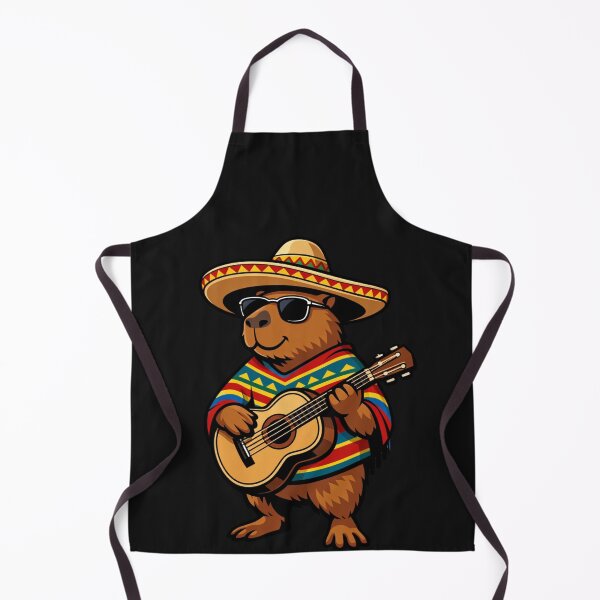 Item preview, Capybara Mariachi Guitar Player Mexican Fiesta designed and sold by GrumpySableye.