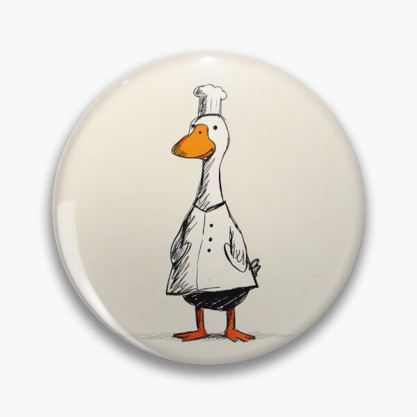 Item preview, Cartoon duck in a chef outfit stands designed and sold by anytka.