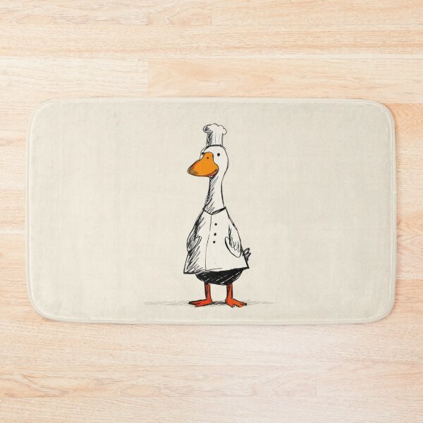 Item preview, Cartoon duck in a chef outfit stands designed and sold by anytka.