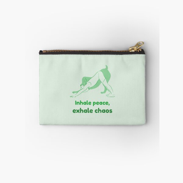 Item preview, Downward Dog Yoga Pose Adho Mukha Svanasana – Inhale Peace Exhale Chaos Mindful Yoga Design designed and sold by WellspringXflow.