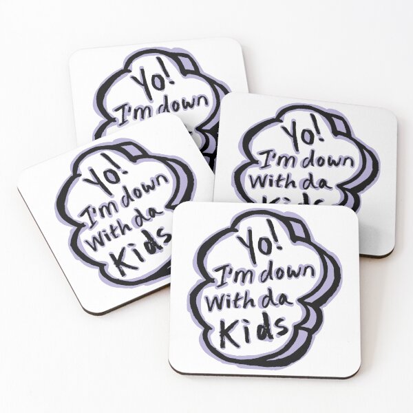 Item preview, YO! I'm down with da Kids – Funny Purple Typographic Slogan Design designed and sold by Fabulosa Designs.