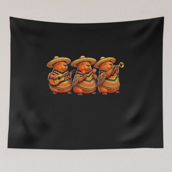 Item preview, Capybara Mariachi Band Fiesta Mexican Music designed and sold by GrumpySableye.