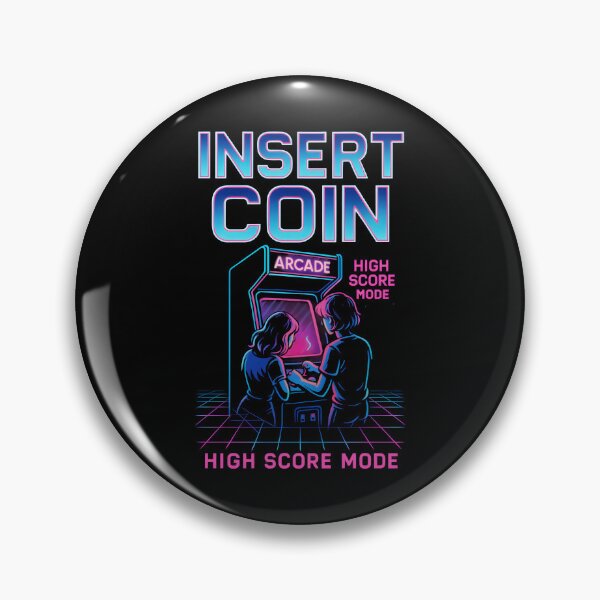 Item preview, Insert Coin Retro Arcade "High Score Mode" Gamer Design. designed and sold by The-T-In-Retro.