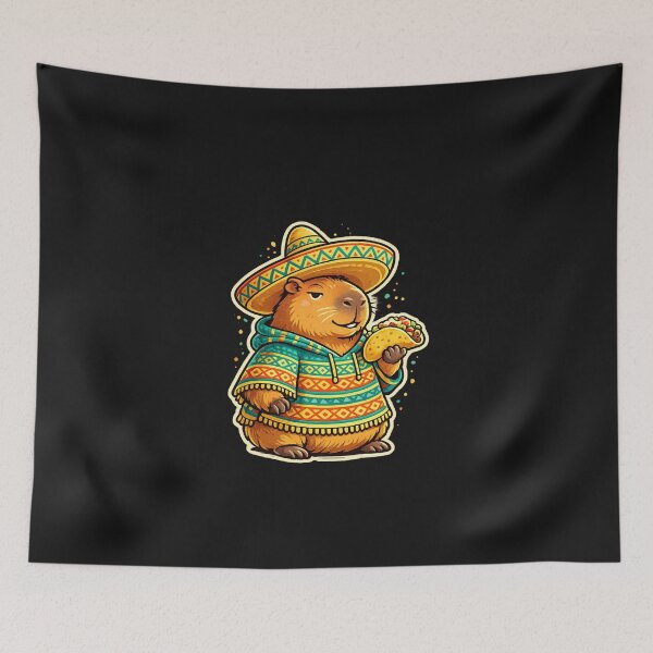 Item preview, Capybara Sombrero Taco Cinco De Mayo Fiesta designed and sold by GrumpySableye.