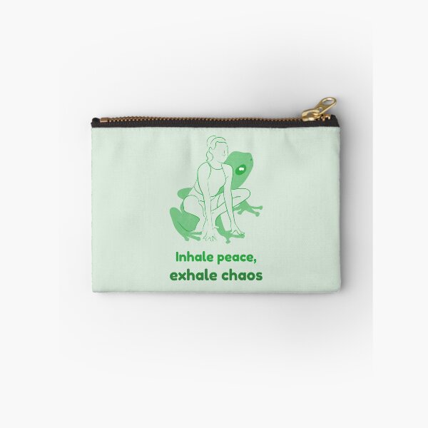 Item preview, Frog Yoga Pose Mandukasana – Inhale Peace Exhale Chaos Mindful Breathing Yoga Design designed and sold by WellspringXflow.