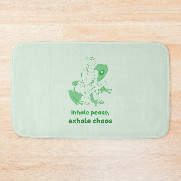Item preview, Frog Yoga Pose Mandukasana – Inhale Peace Exhale Chaos Mindful Breathing Yoga Design designed and sold by WellspringXflow.