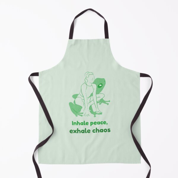 Item preview, Frog Yoga Pose Mandukasana – Inhale Peace Exhale Chaos Mindful Breathing Yoga Design designed and sold by WellspringXflow.