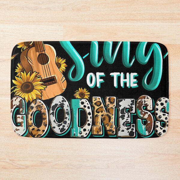 Item preview, Christian Floral Guitar I Will Sing of The Goodness of God designed and sold by SethHHoward.