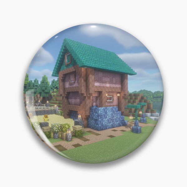 Item preview, Minecraft House With Farm designed and sold by BittyBlocks.