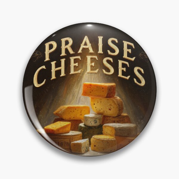 Item preview, Praise Cheeses Funny Cheese Lover Art Print designed and sold by VocalThreads.