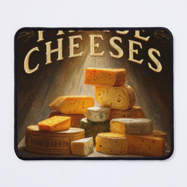 Item preview, Praise Cheeses Funny Cheese Lover Art Print designed and sold by VocalThreads.