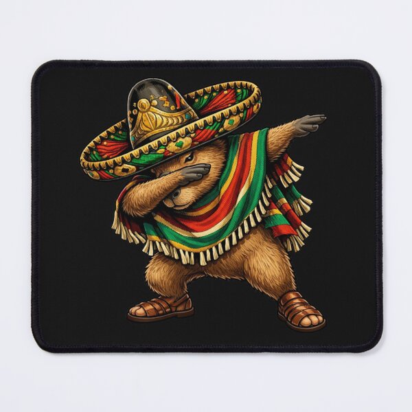 Item preview, Cinco De Mayo Groundhog Mexican Sombrero Serape Dab Fiesta designed and sold by GrumpySableye.