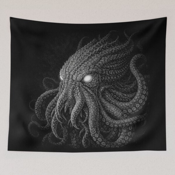 Item preview, Kraken Style Medieval Fantasy Grunge Art designed and sold by Blok45.