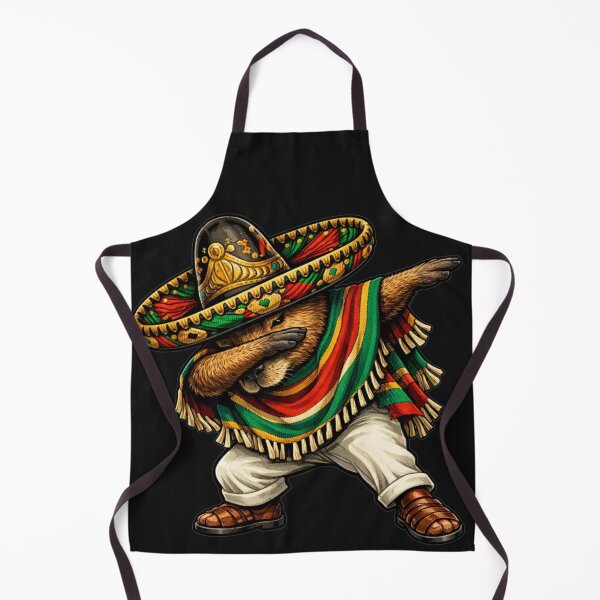 Item preview, Dabbing Beaver Mexican Sombrero Poncho Cinco De Mayo Fiesta Funny designed and sold by GrumpySableye.