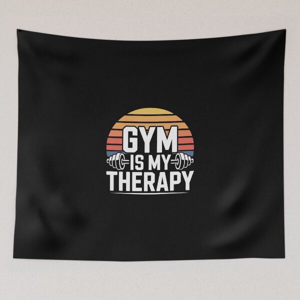 Item preview, Gym is my therapy designed and sold by jkrphoto.