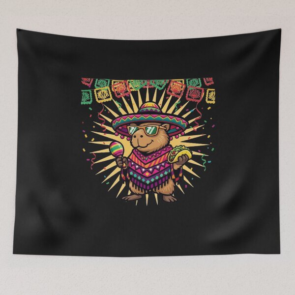 Item preview, Capybara Cinco De Mayo Fiesta Taco Sombrero designed and sold by GrumpySableye.